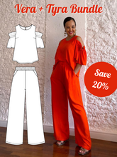 Load image into Gallery viewer, Vera + Tyra pattern bundle PDF