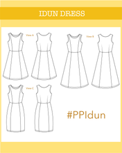 Load image into Gallery viewer, Idun jersey dress - PDF pattern - Ploen Patterns