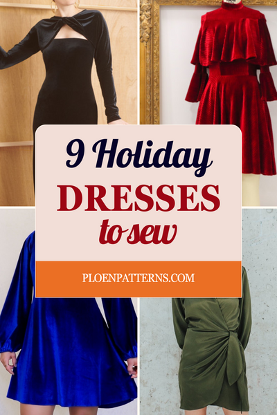 9 stunning dresses to sew for Holiday parties