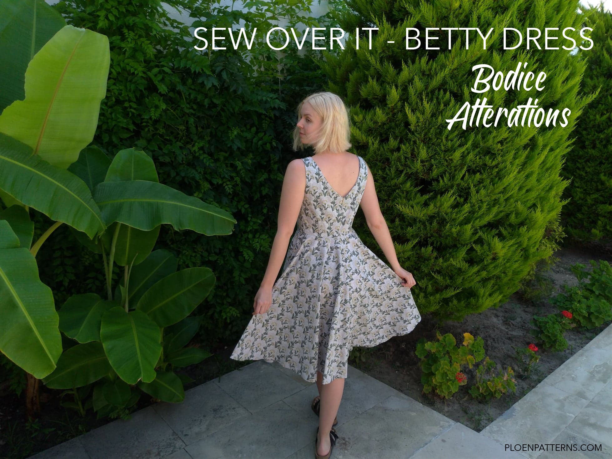 Betty dress - bodice pattern alterations