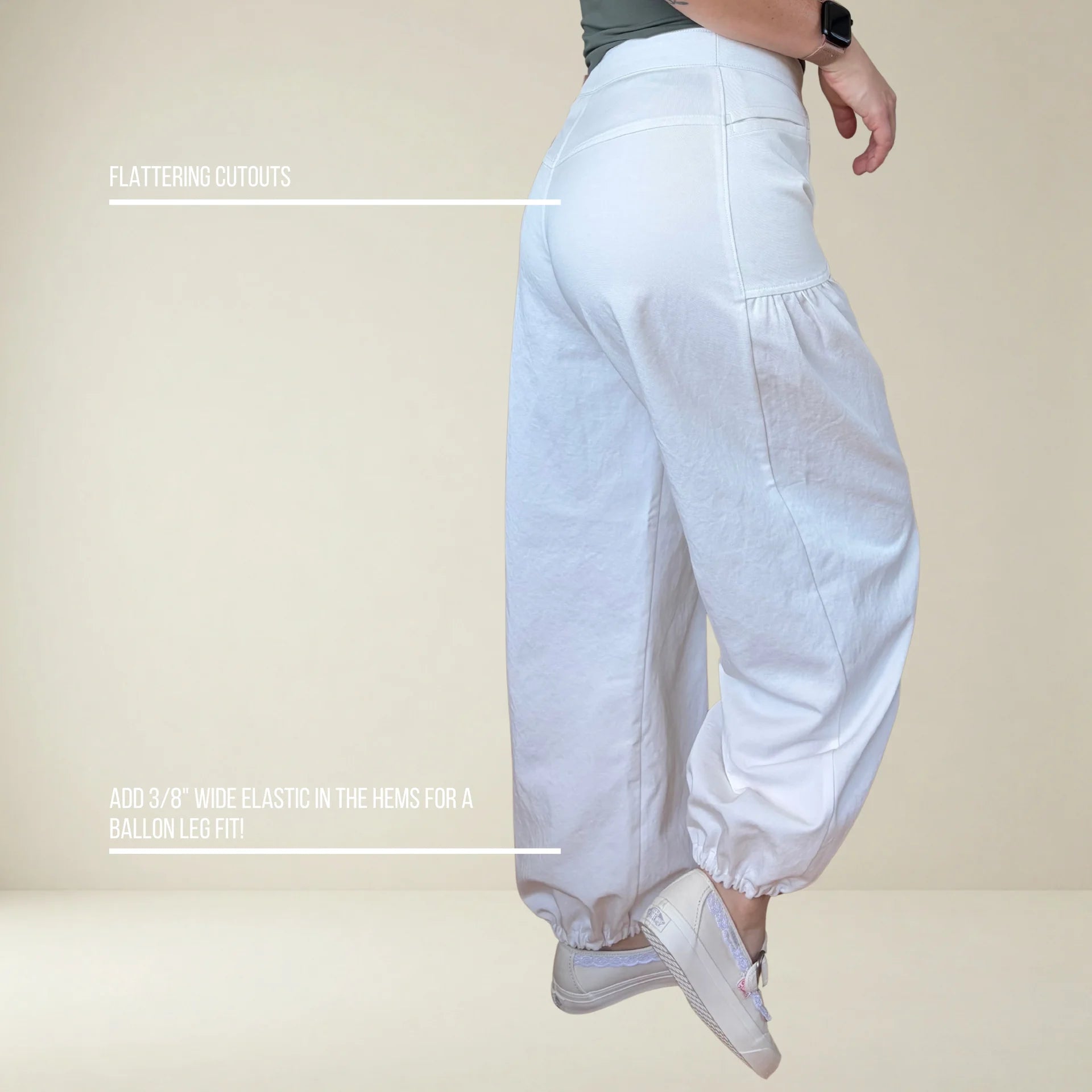 PT002 - Wide leg pants with gathered pockets PDF