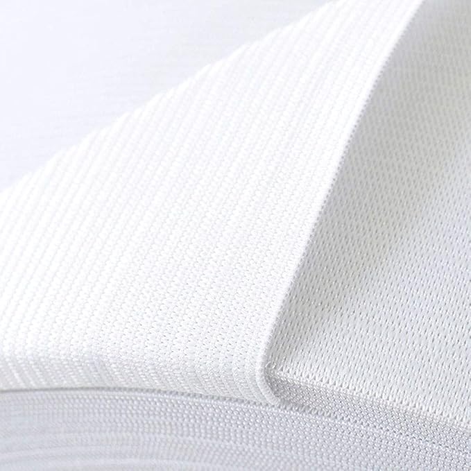 Waist elastic 4cm - white (m)