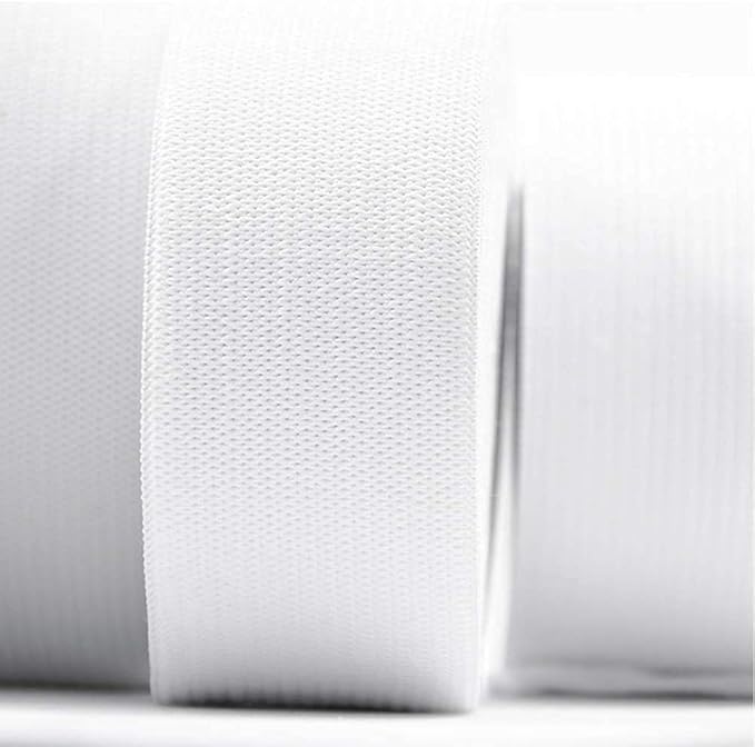 Waist elastic 4cm - white (m)