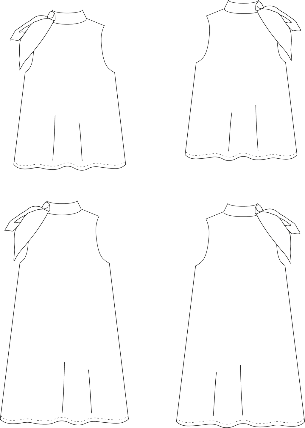 Bérénice dress & top PDF