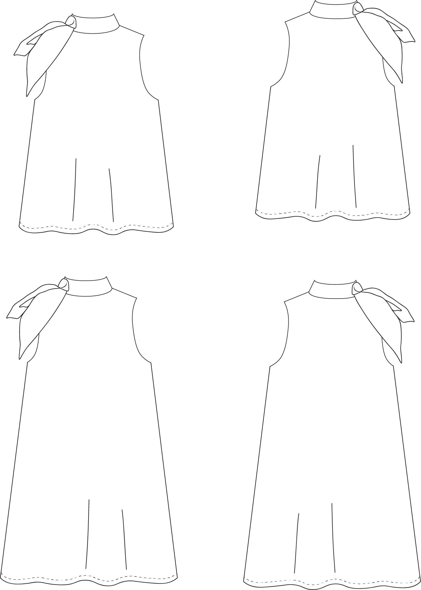 Bérénice dress & top PDF