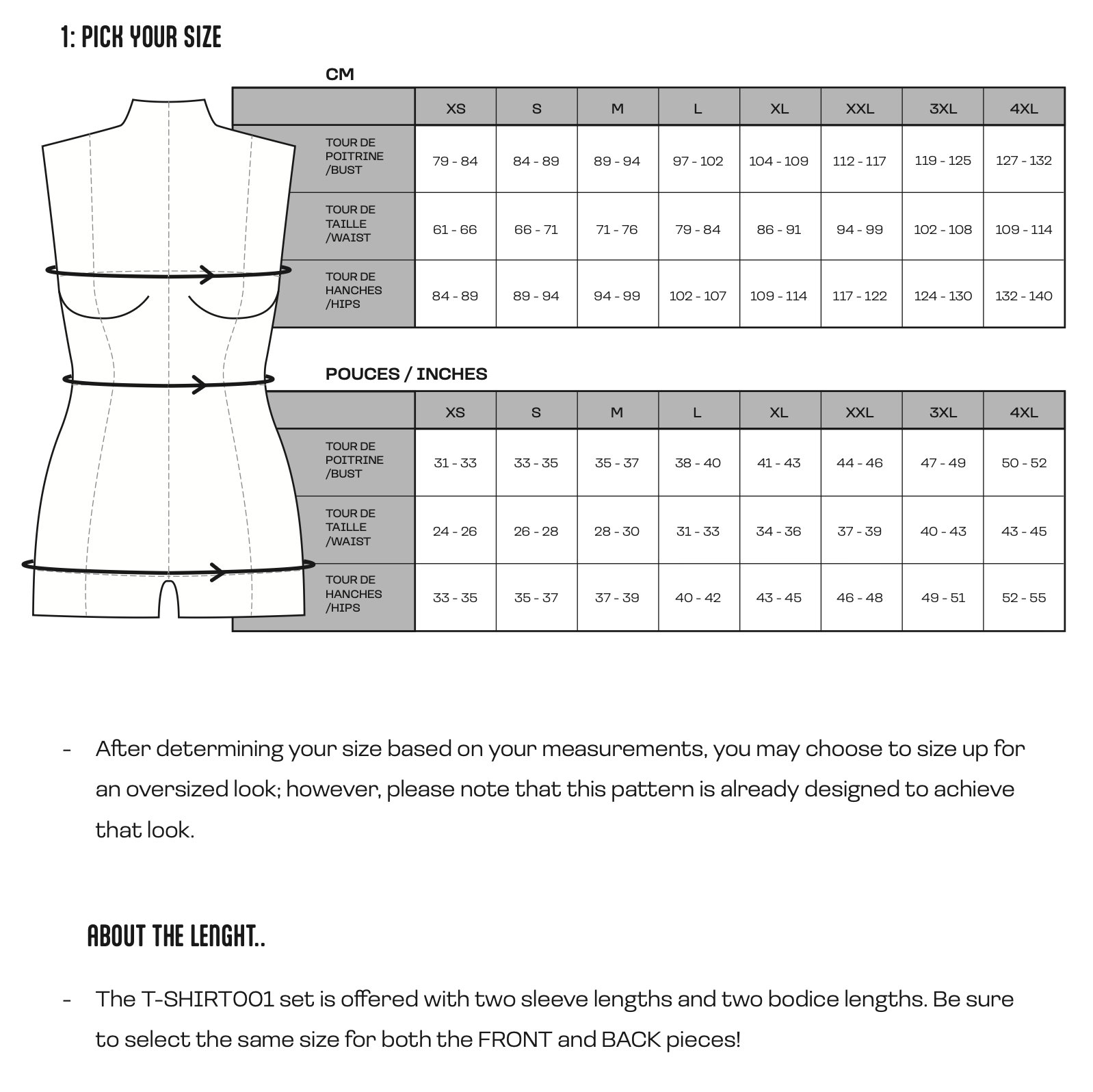 TSHIRT001 - 4 in 1 perfect fit t-shirt PDF