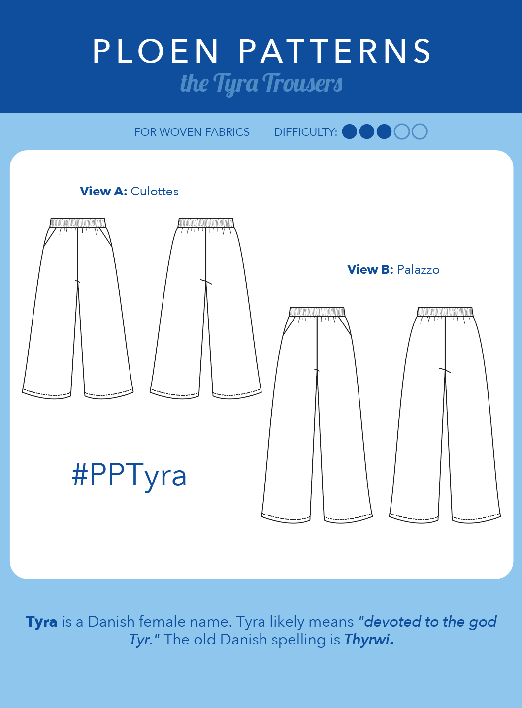 Tyra trousers PDF Pattern – Ploen Patterns
