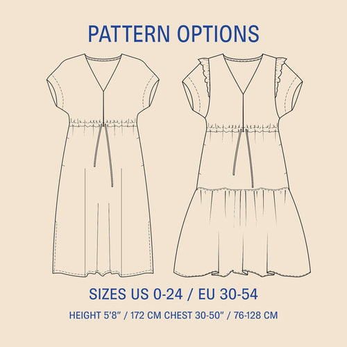 Abby Dress Sewing Pattern Wardrobe By Me