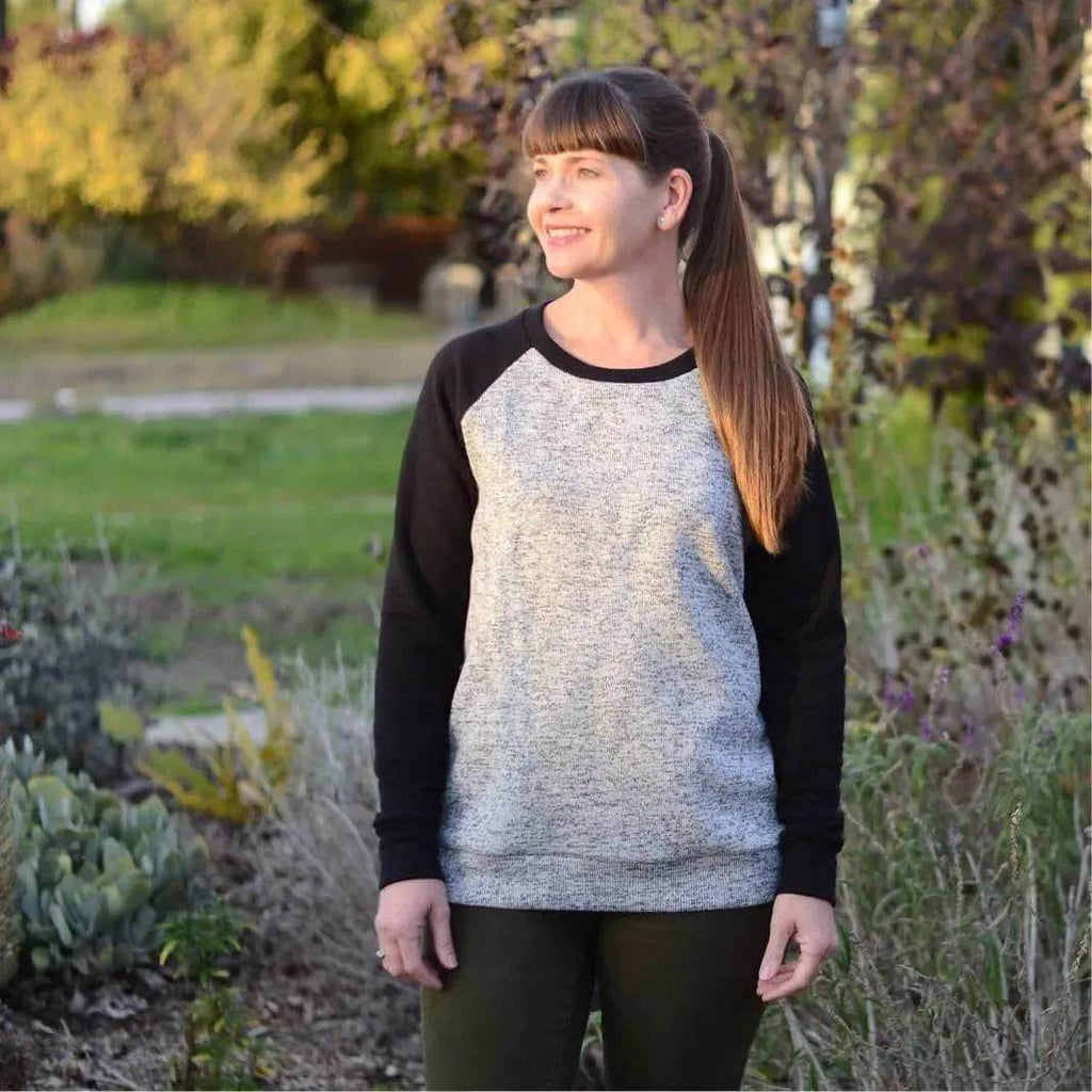 Sewing Raglan Shoulder Pattern Boxy Raglan Sweater PDF sewing pattern – Ploen Patterns