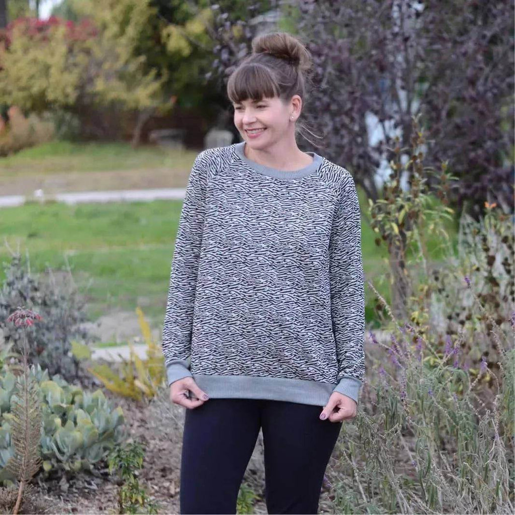Sewing Raglan Shoulder Pattern Boxy Raglan Sweater PDF sewing pattern – Ploen Patterns