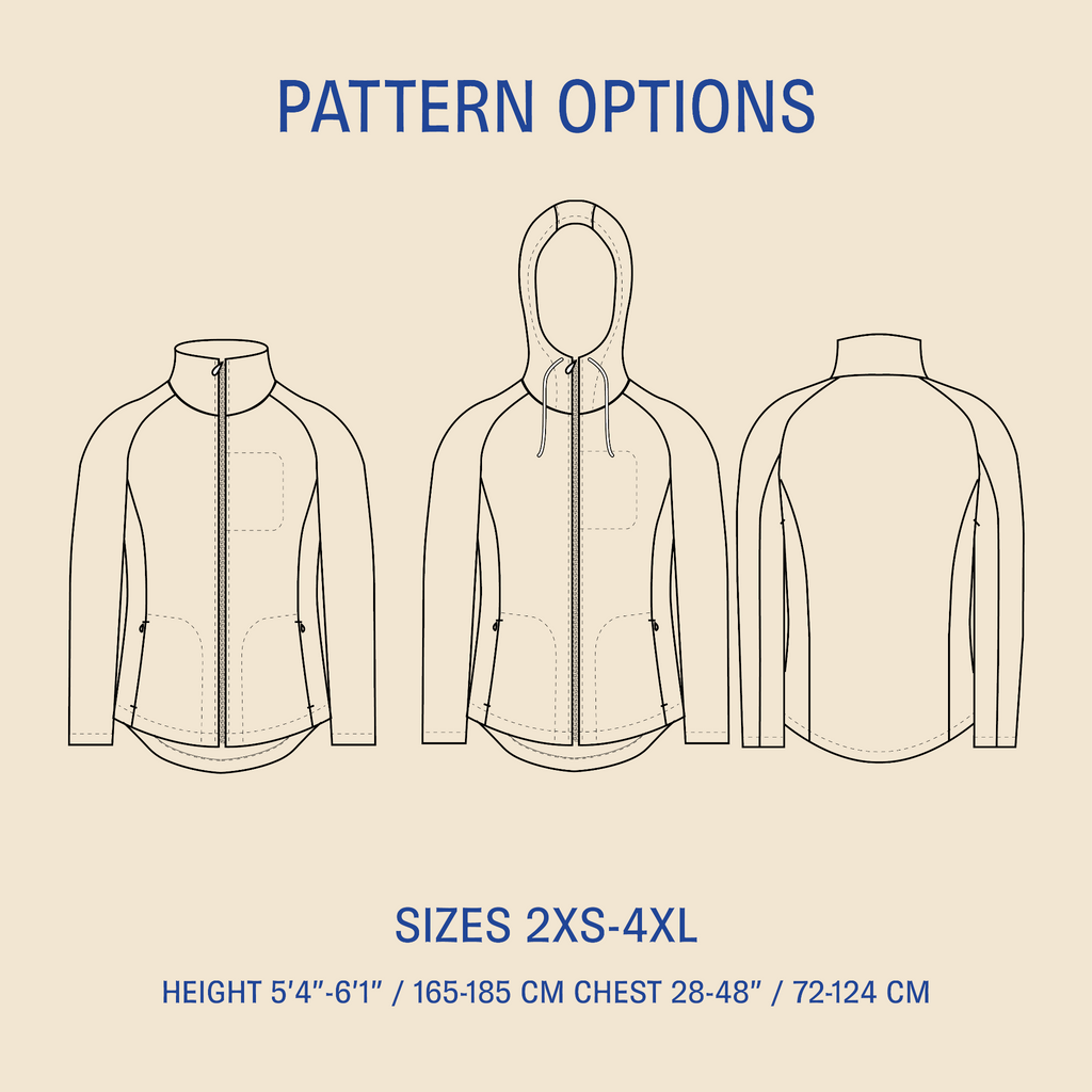 Fleefer Pattern Men's Fleece jacket PDF pattern – Ploen Patterns