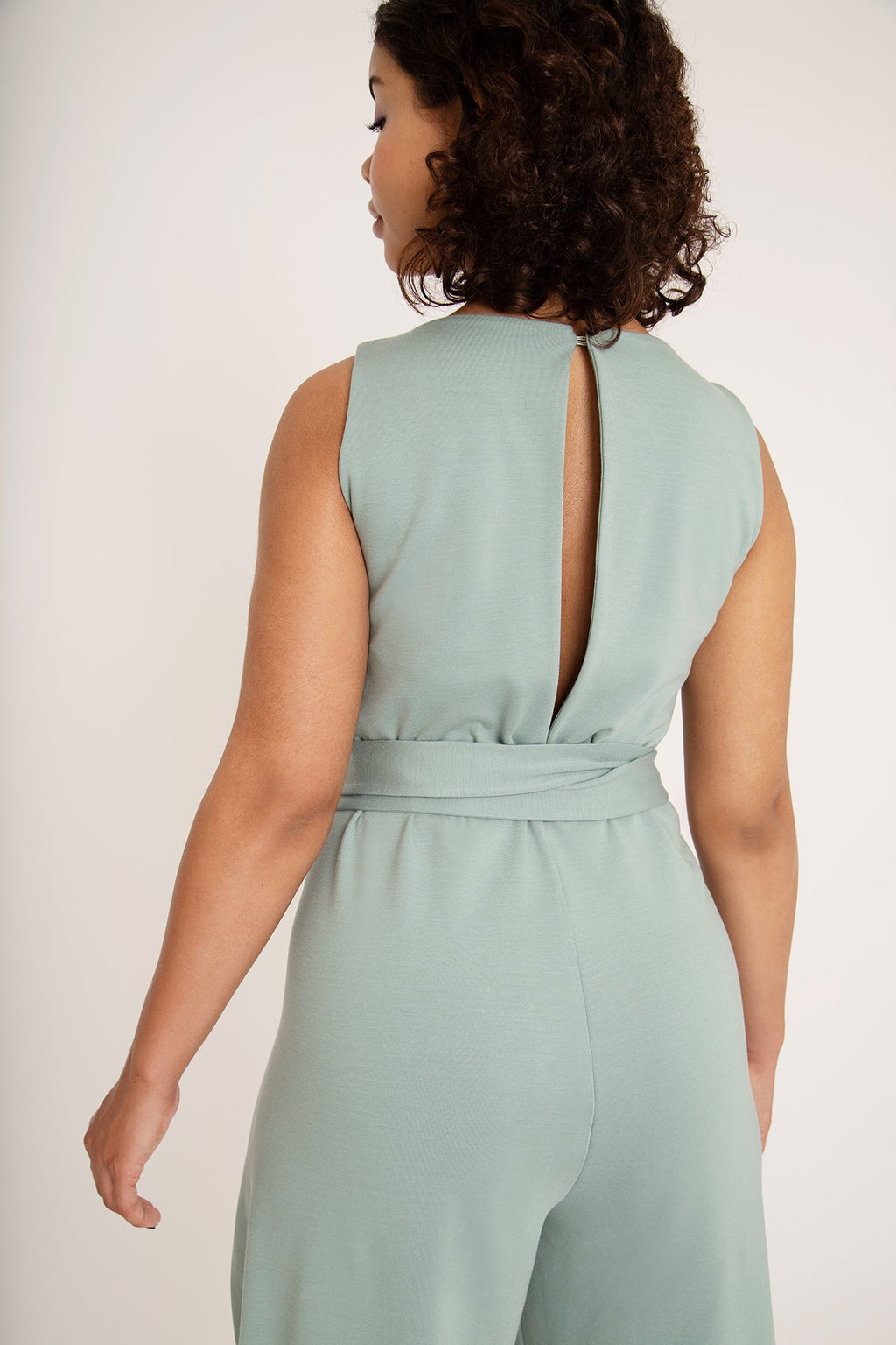 Jumpsuit with a back vent sewing pattern