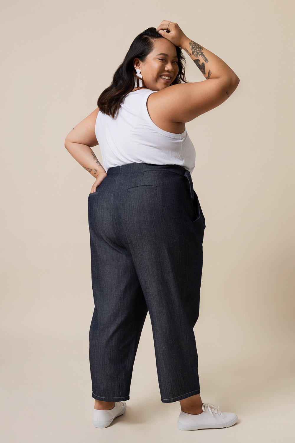 Reverse Mitchell Pattern Mitchell Trousers PDF Pattern – Ploen Patterns