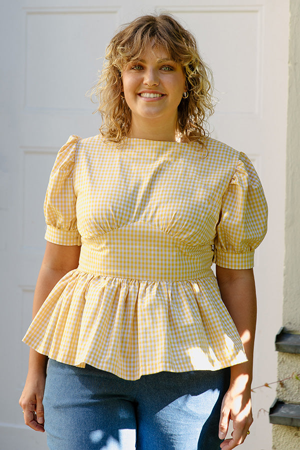 Bluse mit Schößchen Schnittmuster BELLA