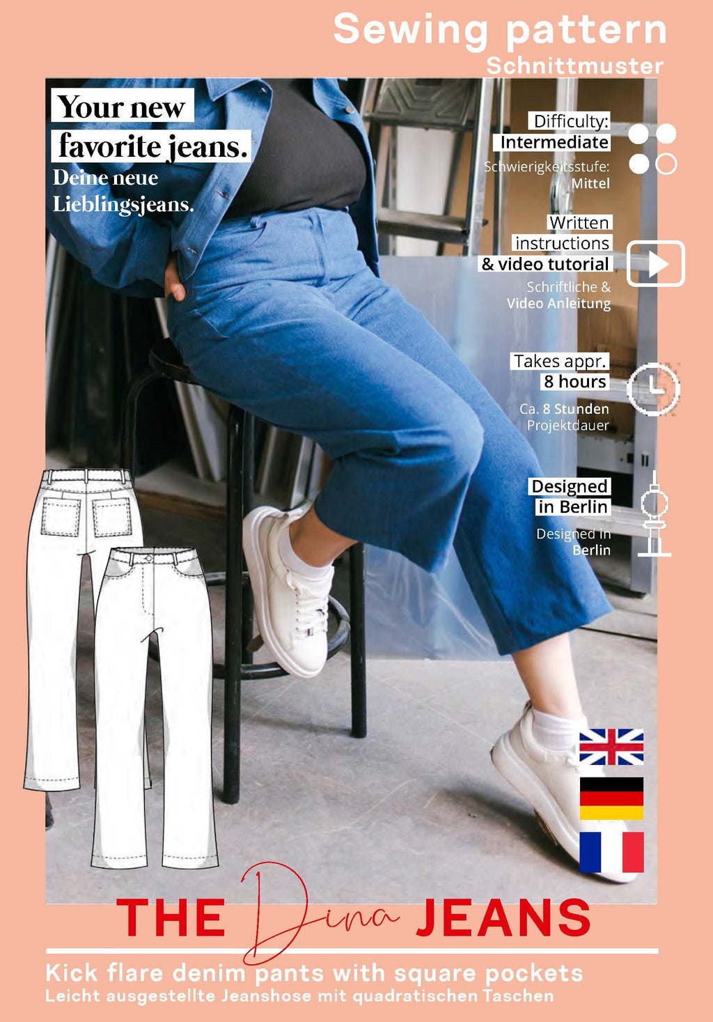 Jeans Schnittmuster DINA