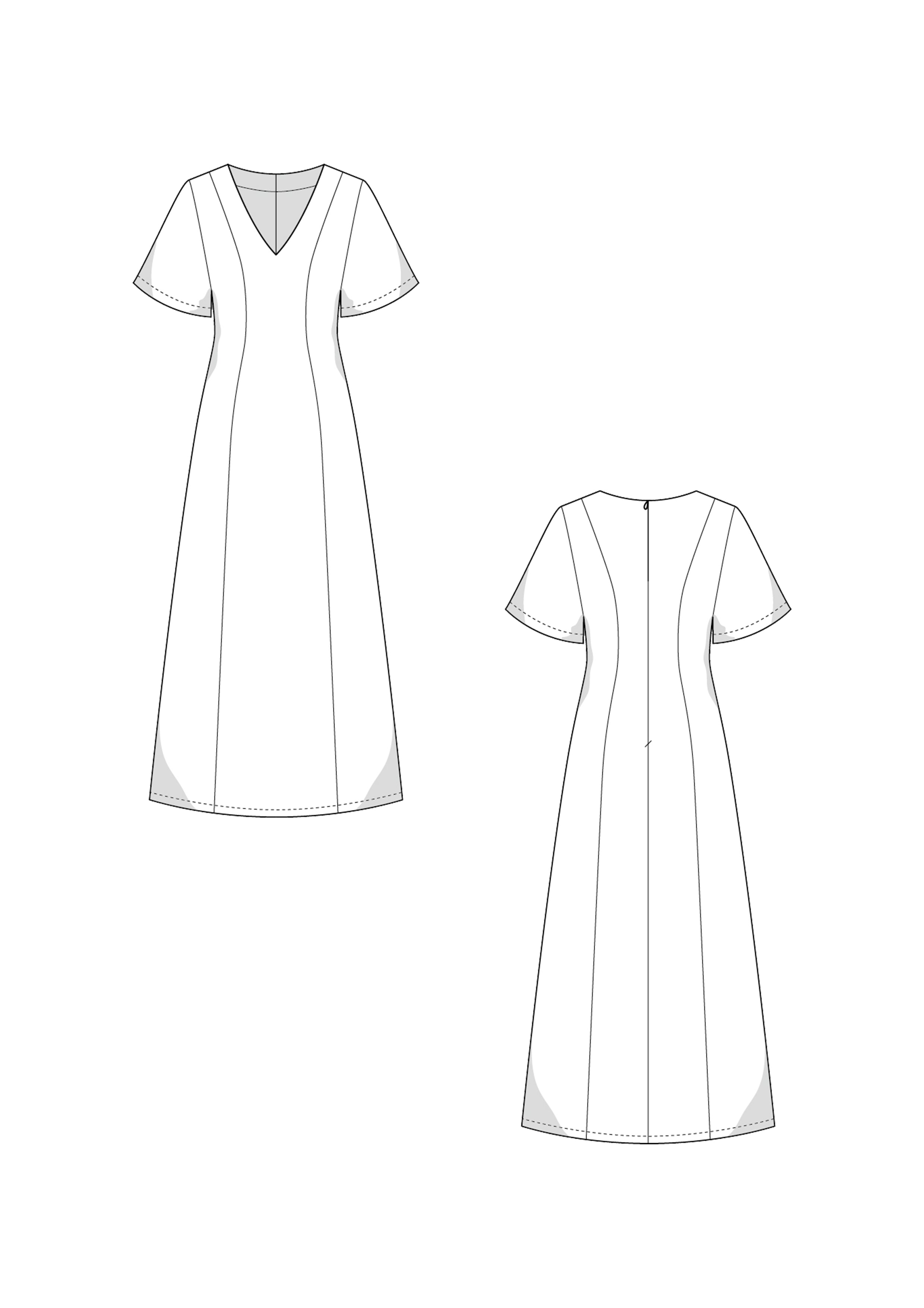 Midikleid Schnittmuster RORY