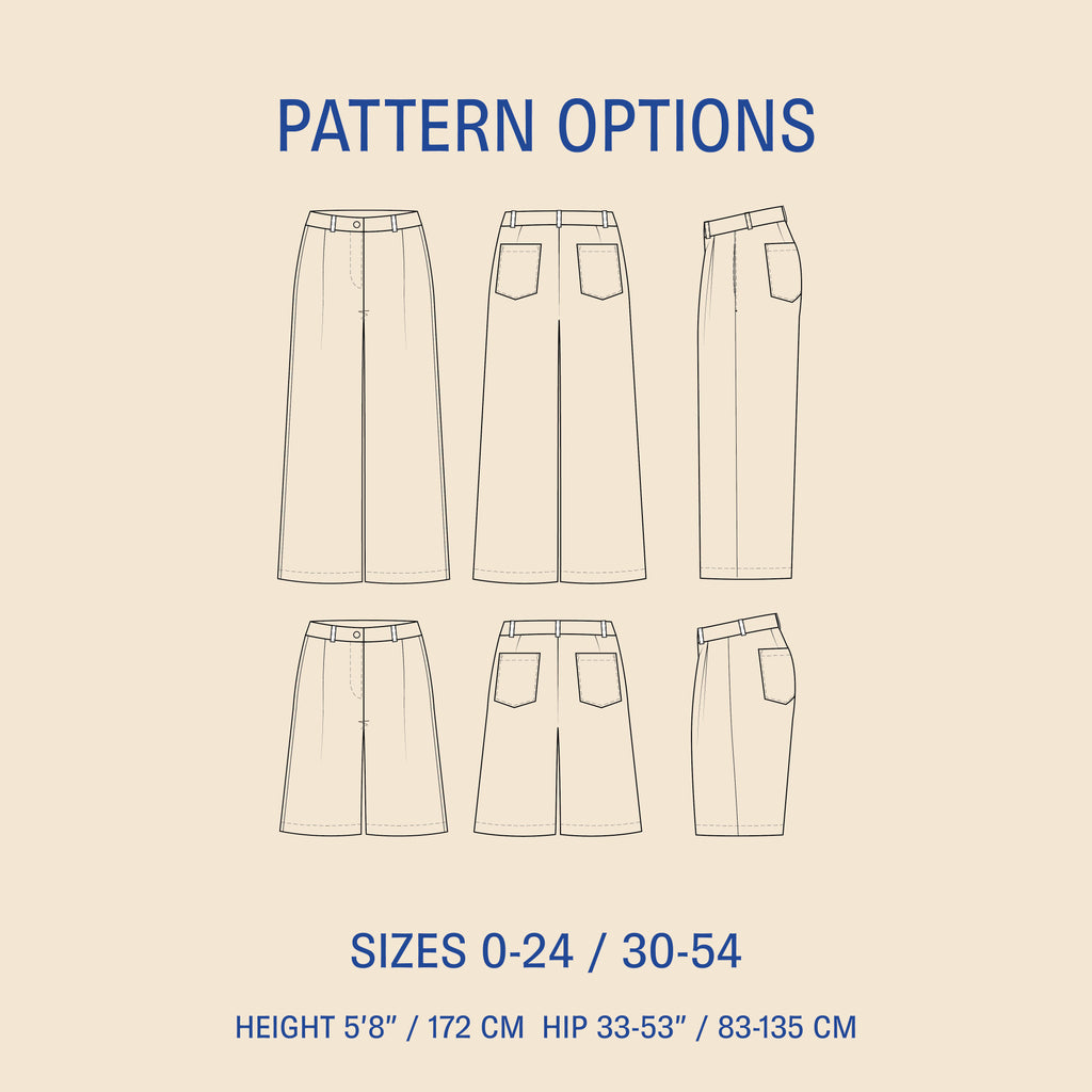WBM-Bermuda Pants and shorts sewing pattern
