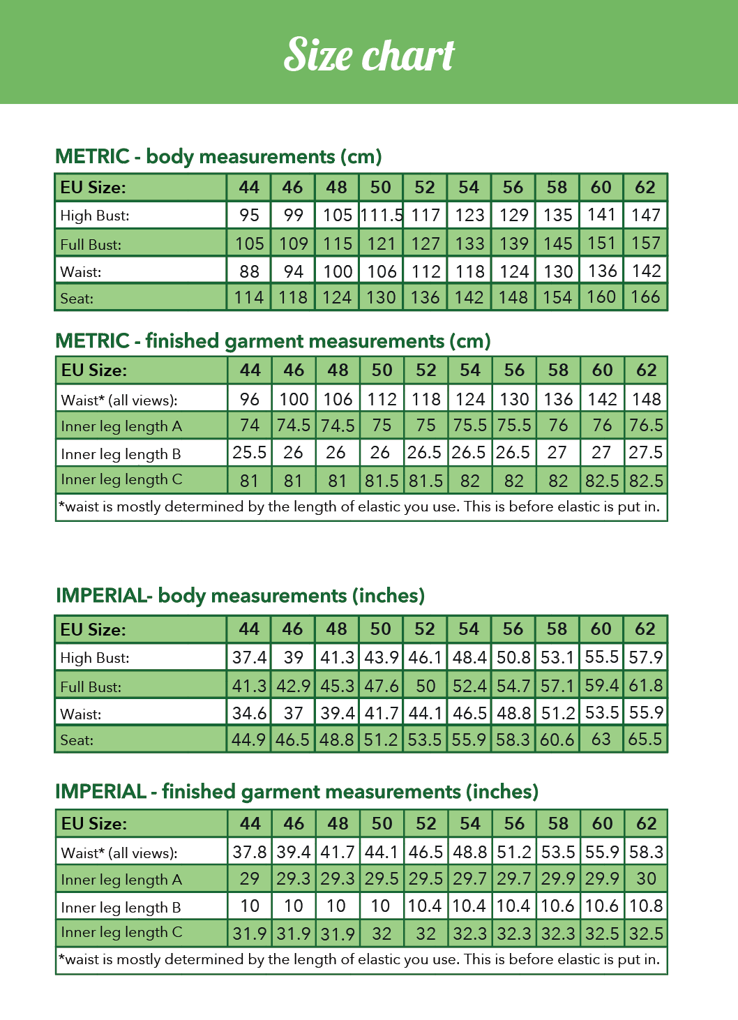 Jorun leggings Paper Pattern