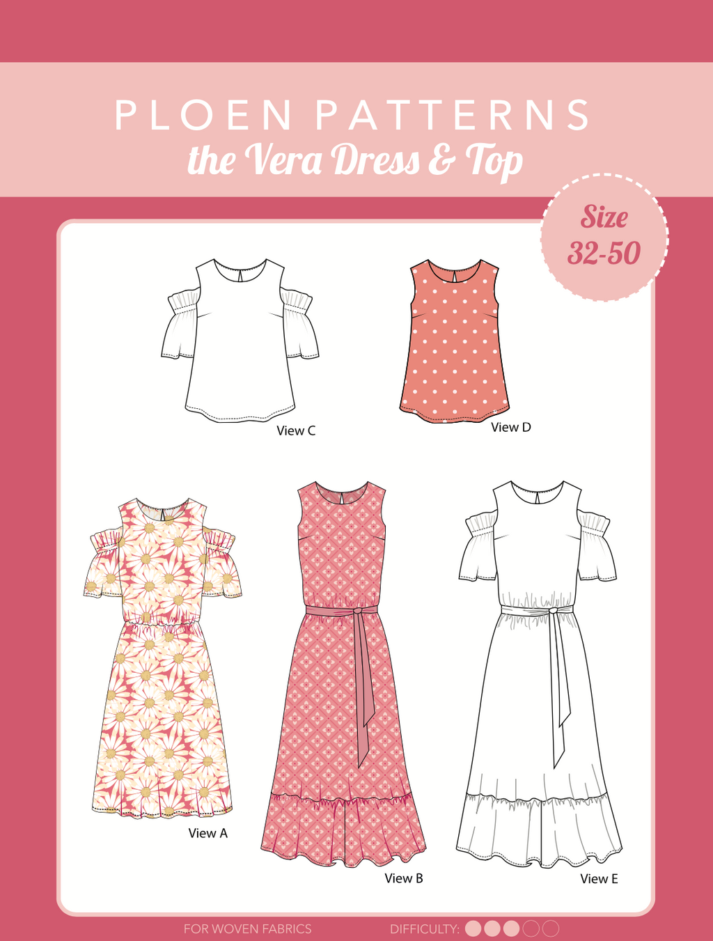 Vera dress & top Paper Pattern