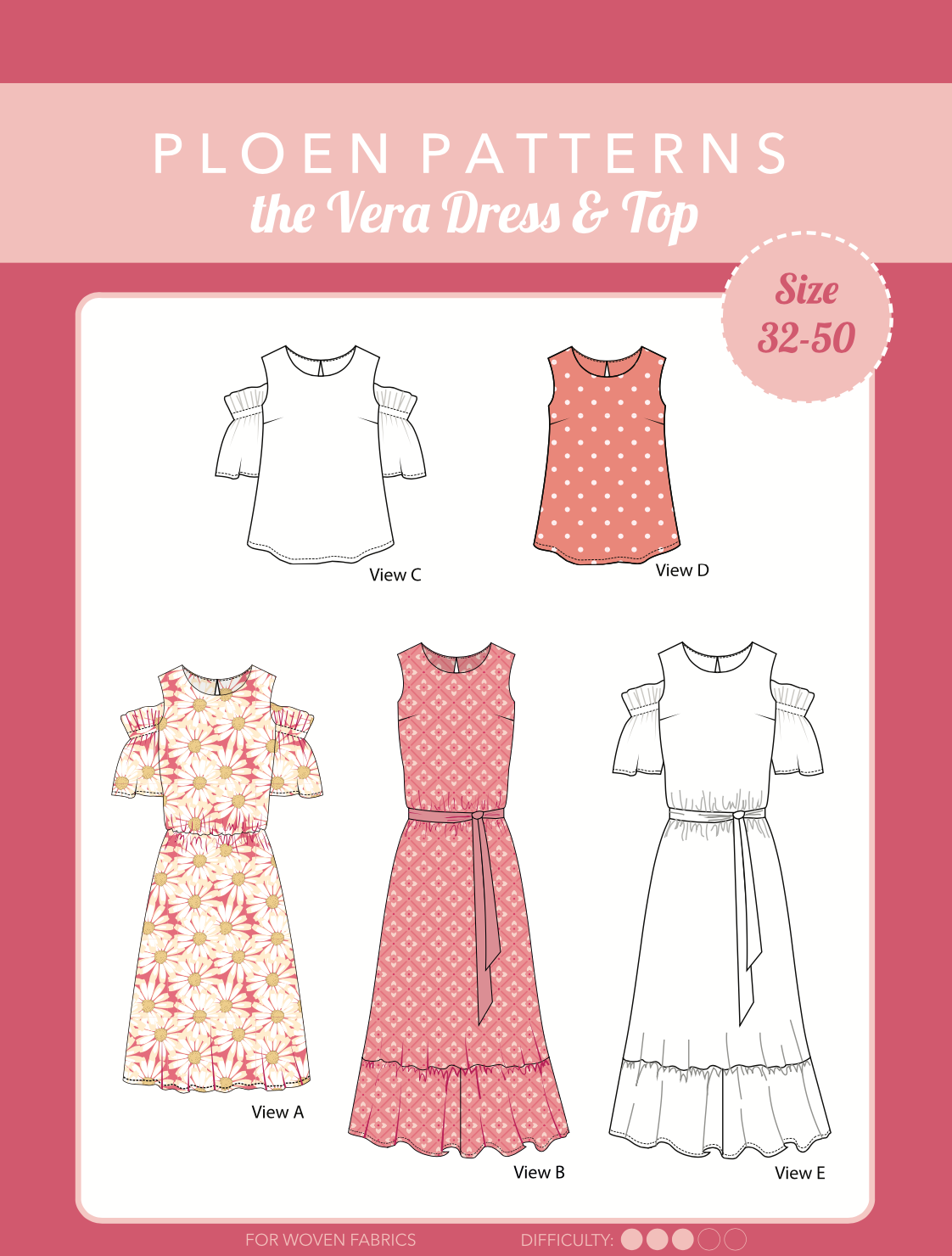Vera dress & top Paper Pattern