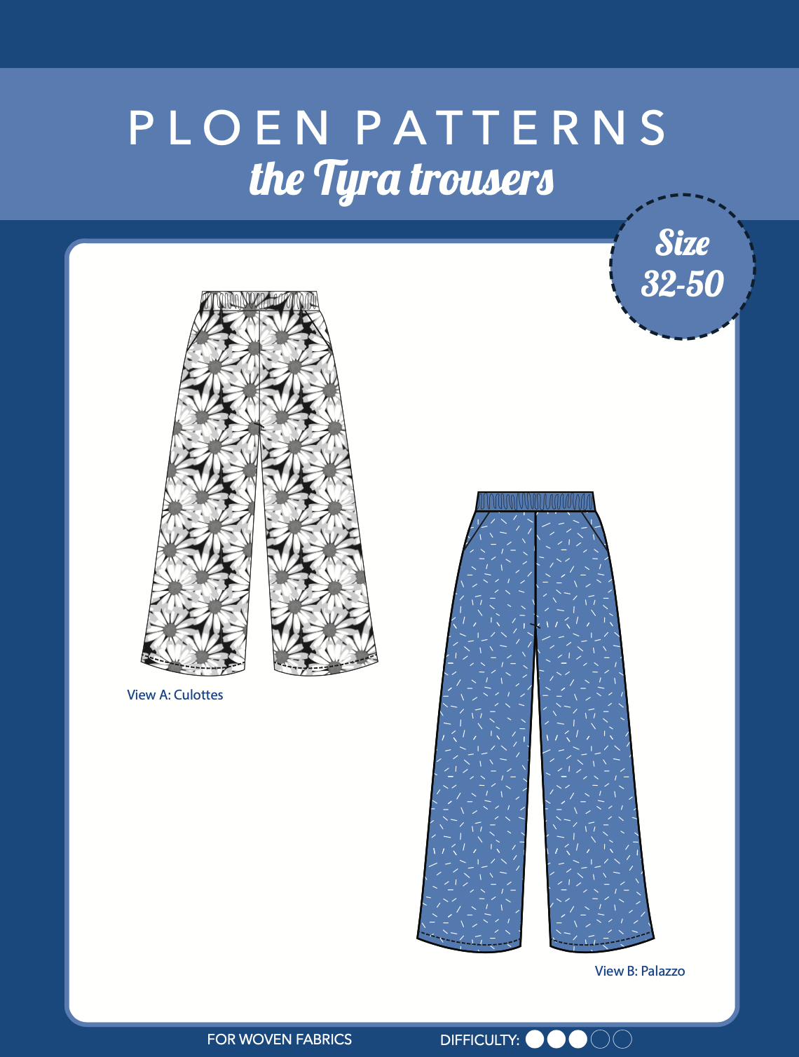 Tyra trousers Paper Pattern