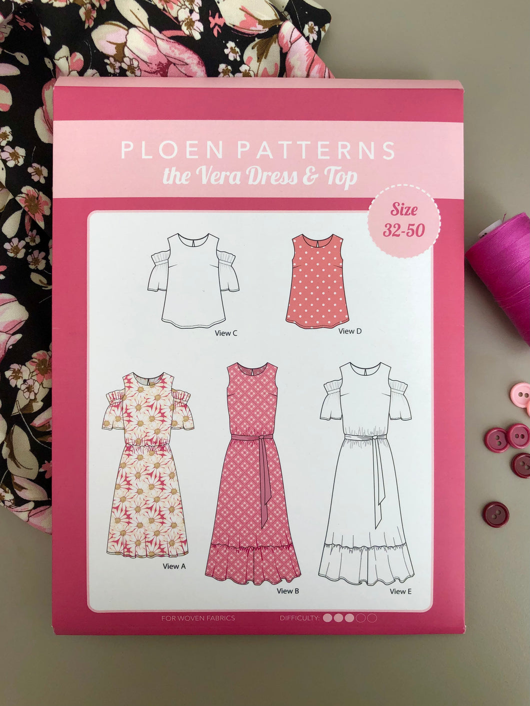 Vera dress & top Paper Pattern